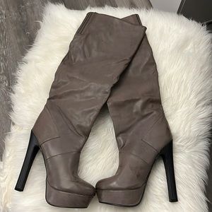 Aldo chunk heel high boots